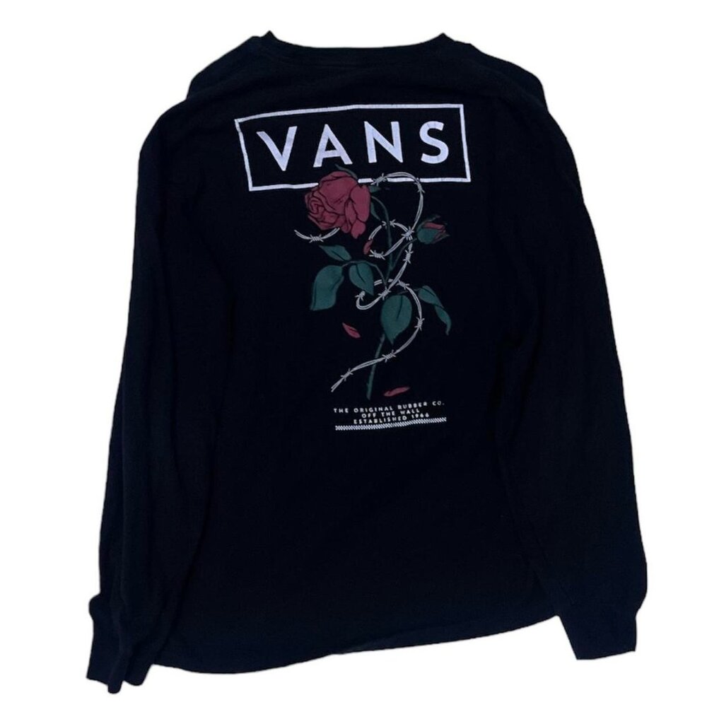 Long Sleeve Rose Vans T-Shirt